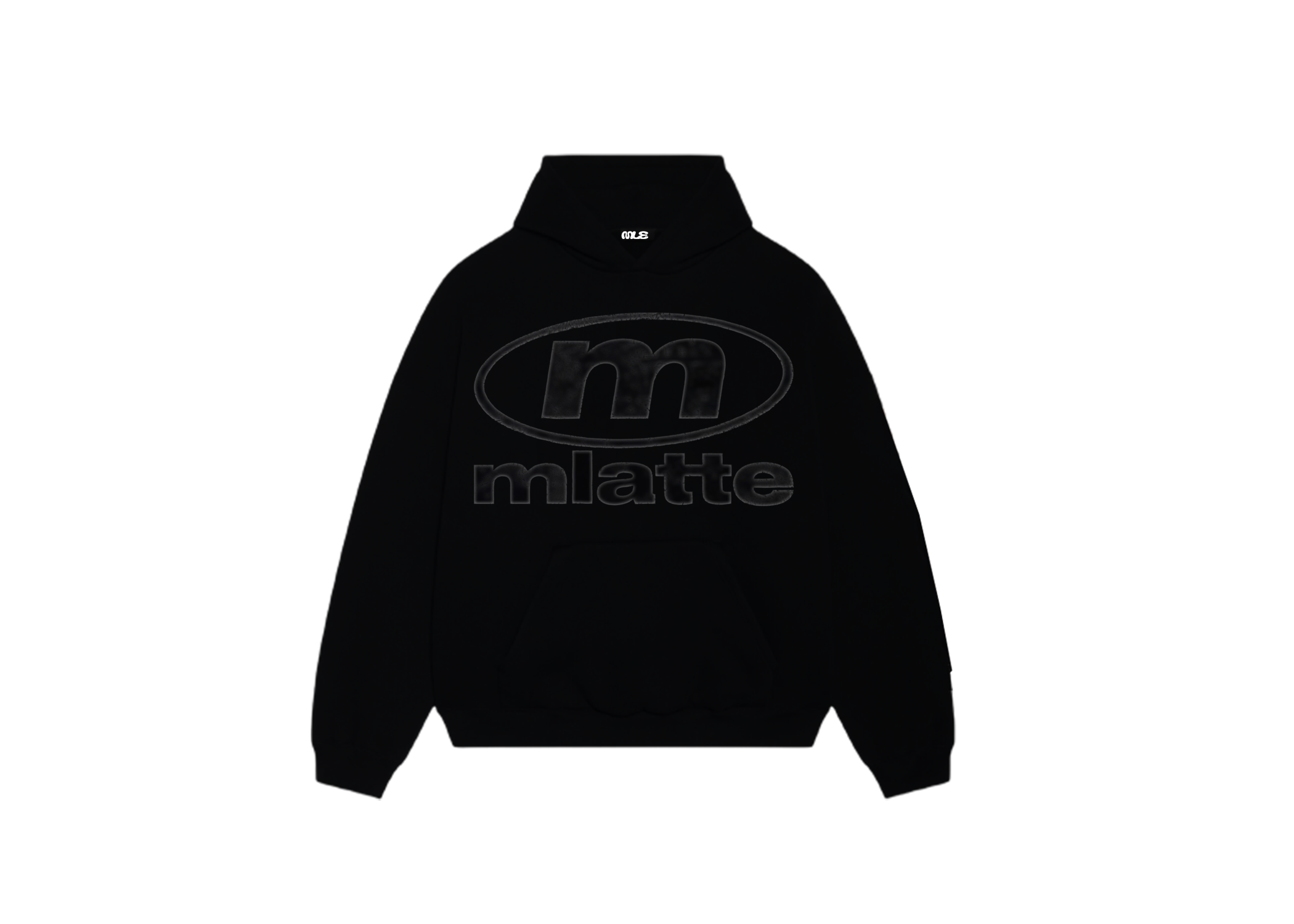 BLACK "MLATTE" FOUNDATION HOODIE