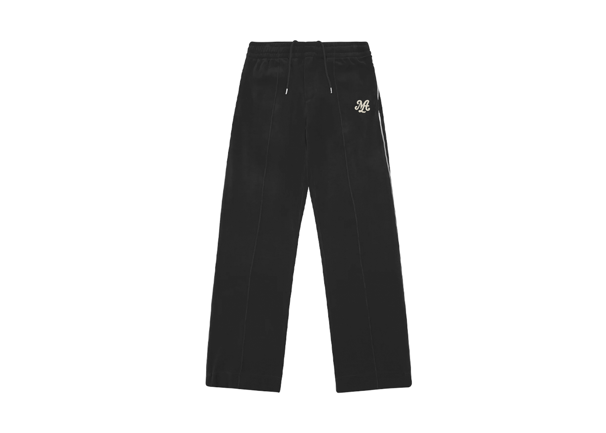 BLACK MELLATTE TRACK PANTS